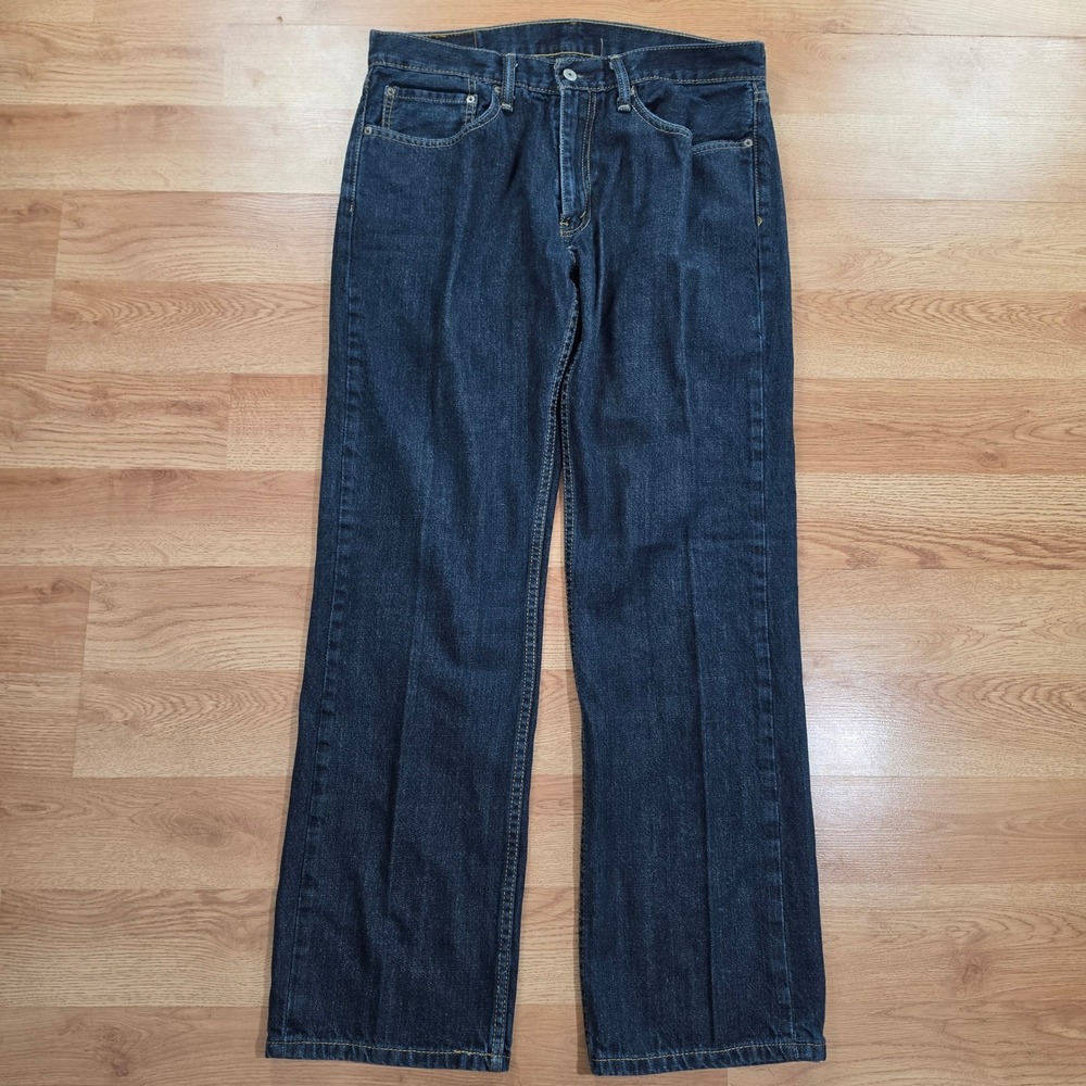 Levis 559 Jeans Mens 34x32 Relaxed Straight Dark Wash Indigo Blue Denim